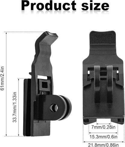 2pcs Bike Light Mount Adapter, Black Bicycle Flashlight Mount Holder Compatible with NiteRider Mako Lumina & Lumina Micro All Serious Headlight Computer Helmet Adapter in Saudi Arabia