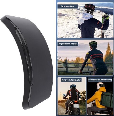 Motorcycle Helmet Light, Smart LED Bike Cycling Helmet Display Screen Light with Turn Signals, Bluetooth Programmable APP Customizable Helmet Tail Lights for Riding Cycling in Saudi Arabia