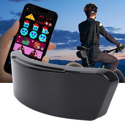 Motorcycle Helmet Light, Smart LED Bike Cycling Helmet Display Screen Light with Turn Signals, Bluetooth Programmable APP Customizable Helmet Tail Lights for Riding Cycling in Saudi Arabia