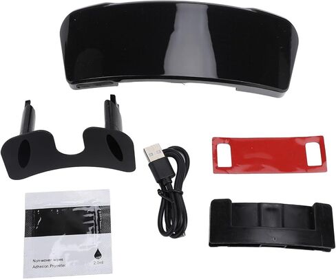Motorcycle Helmet Light, Smart LED Bike Cycling Helmet Display Screen Light with Turn Signals, Bluetooth Programmable APP Customizable Helmet Tail Lights for Riding Cycling in Saudi Arabia