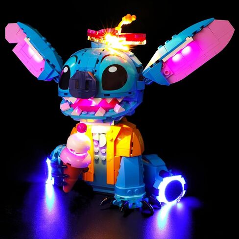 ضوء LED لمجموعة Lego Stitch 43249، مجموعة الإضاءة المتوافقة مع Lego Disney 43249 Stitch (الأضواء فقط، بدون نموذج) in Saudi Arabia