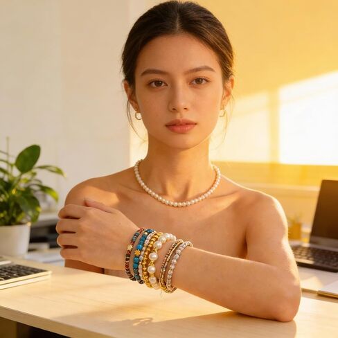 2100Pcs Jewelry Making Kits for Adults Women with Pearl Beads Crystal Beads Shell & Turquoise, 20 Colors beads with Gold Beads Beading Kit for Bracelets, Necklace, Ring DIY Crafts Jewelry Making Kit in Kuwait