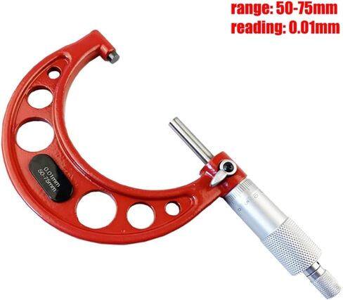 0-25mm-50mm-75mm-100mm Outside Micrometer Set with Standards Ratchet Stop 0-100mm Range 0.01mm Graduation (4 Piece Set) in Saudi Arabia