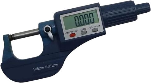 Single Round Head Tube Outside Micrometer 0-25/25-50/50-75/75-100 mm Digital Micrometer Tools(50-75mm) in Saudi Arabia