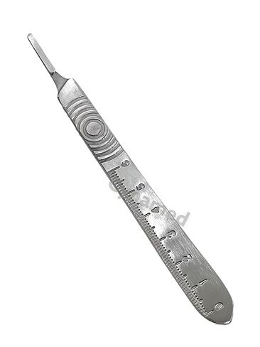 Scalpel Handle #3 with Measuring Scale on One Side Rust Resistant German Stainless Steel (Fits Blades #10, #11, #12, #15, #16) in Saudi Arabia