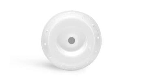 32 mm Plastic Pumps, 32 mm White Polypropylene Mini Airless Pumps w/Snap On Caps and Overcaps in Saudi Arabia