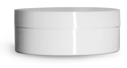 6 oz White Polypro Thick Wall Jars w/Lined Caps in Kuwait