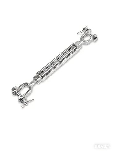 HomelyNest Heavy Duty Turnbuckle Tensioner, 2200 lbs Working Load Limit, Weather Resistant Hot Dipped Galvanized Steel, Jaw and Jaw Turnbuckles for Cables Wire, Carbon Steel (3/8 * 6) in Saudi Arabia