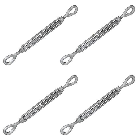US Cargo Control 5/8 Inch x 6 Inch Eye and Eye Galvanized Turnbuckle, Working Load Limit 3,500 Pounds, 4 Pack, Uses: Tower, Suspension, Mining, Rigging, Tensioning in Saudi Arabia