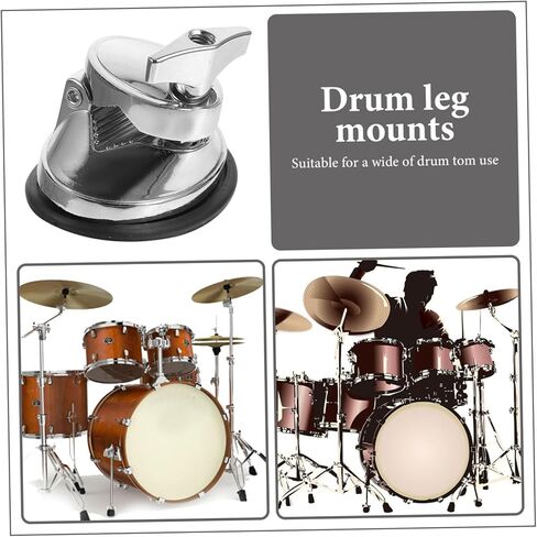 BESPORTBLE Drum Tom Leg Mounting Bracket Sturdy Plated Replacement Holder for Convenient Installation and Durability Compatible with Various Drum Tom Parts in Saudi Arabia