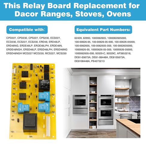 92029 Oven PCB Relay Board Compatible with Dacor Ranges, Stoves, Ovens Accessories in Kuwait