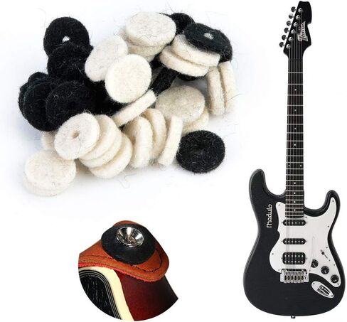 50PCS Guitar Strap Button, Diameter 13mm/0.5in Guitar Strap Lock, Strap Locks Suitable for Guitars and Basses in Saudi Arabia