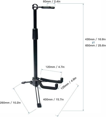 Violin Stand, Foldable Portable Universal Ukulele Holder Tripod Stand Portable and Adjustable Holder for Mini Guitar Banjo Mandolin in Saudi Arabia