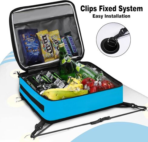 Paddle Board Cooler Bag, Waterproof Surf Sup Deck Cooler Bag Insulated Leakproof 10 Cans, Sup Paddle Board Accessories Bag for Stand Up Paddleboard and Kayak in Saudi Arabia