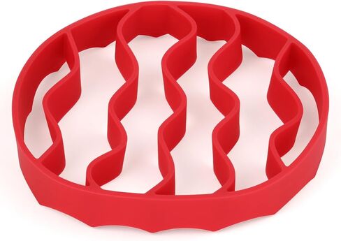 Silicone Roasting Rack, Silicone Cooker Rack Kitchen Cooking Accessories for Baking Cooking Steaming Cooling (Red) in Saudi Arabia