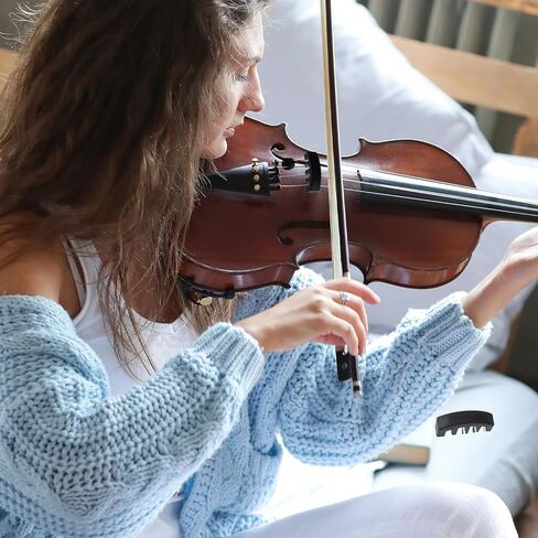 3 Pcs Violin Mute Full Size, 4/4,3/4,1/2,1/4,1/8 Silicone Violin Practice Mute, Mutes For Violins for Practice and Performance in Kuwait