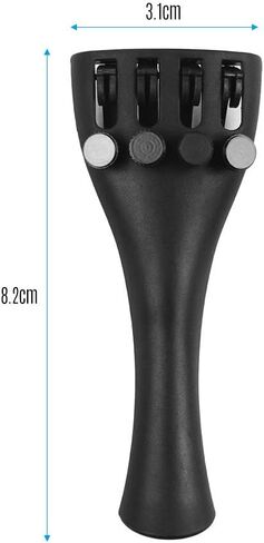 1/8 Size Carbon Fiber Violin Tailpiece with 4 Fine Tuners Aluminum Alloy Tailpiece for Professional Violin Making and Repair in Saudi Arabia