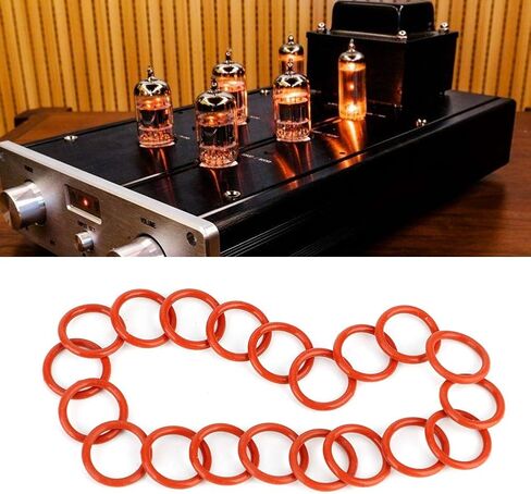 20 Pack Tube Damper, Silicone Rings for Vintage Valve Tubes 12AX7, 12AU7, 12AT7, 12BH7, EL84, Replacement for Audio Equipment in Saudi Arabia