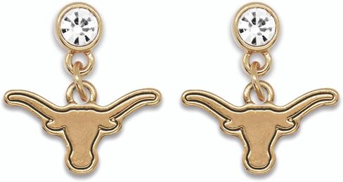 Texas Longhorns Lydia Gold Earrings Jewelry Gift Licensed UT in Saudi Arabia