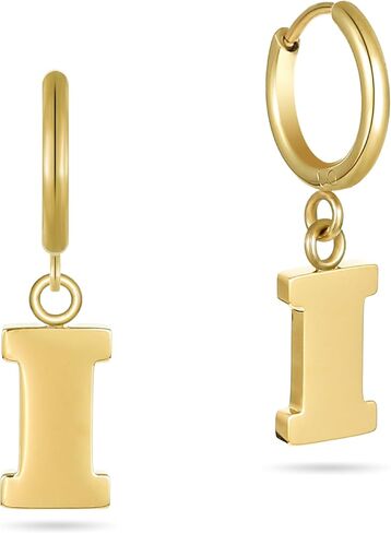 Stone Armory Earrings for Illinois Fighting Illini – 18K Gold Plated Stainless Steel Jewelry Designed for Sensitive Skin – A Gift for University of Illinois Fans, Women, and Graduates in Saudi Arabia