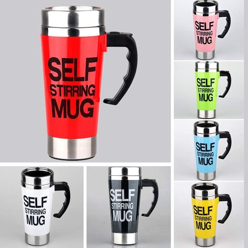 GIFTER Automatic Self Stirring Mug Smart Electric Mixing Cup for Coffee Milk Juice Insulated Stainless Steel Drinkware in Kuwait