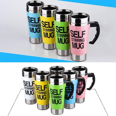GIFTER Automatic Self Stirring Mug Smart Electric Mixing Cup for Coffee Milk Juice Insulated Stainless Steel Drinkware in Kuwait