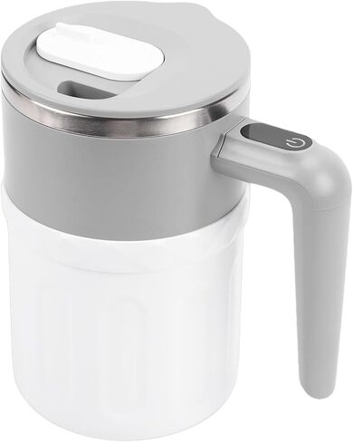 Magnetic Automatic Mixing Mug, 304 Stainless Steel Rechargeable Self Stirring Coffee Cup, High Frequency Stirring Mug with LED Temperature Display, Ideal for Home, 300ml in Saudi Arabia