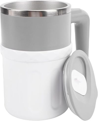 Magnetic Automatic Mixing Mug, 304 Stainless Steel Rechargeable Self Stirring Coffee Cup, High Frequency Stirring Mug with LED Temperature Display, Ideal for Home, 300ml in Saudi Arabia