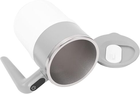 Magnetic Automatic Mixing Mug, 304 Stainless Steel Rechargeable Self Stirring Coffee Cup, High Frequency Stirring Mug with LED Temperature Display, Ideal for Home, 300ml in Saudi Arabia