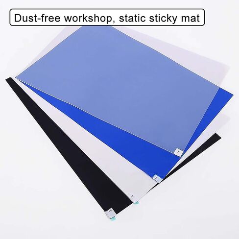Sticky Mat Tearable Sole Sticky Mat 60x90CM Clean Room Workshop Foot Dustproof Clean Dust Removal Mat(Clear,45x60cm/17.7x23.6in) in Saudi Arabia
