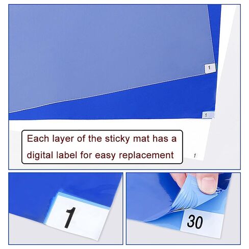 Sticky Mat Tearable 24x35in Dust-Free Workshop Basketball Court Laboratory Prevent Static Dust Sticky Floor Mat 2 Packs 60 Sheets(60x90cm/24x35in) in Saudi Arabia