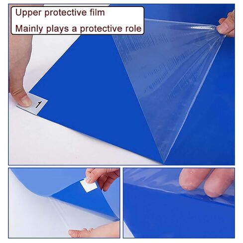 Sticky Mat Tearable 24x35in Dust-Free Workshop Basketball Court Laboratory Prevent Static Dust Sticky Floor Mat 2 Packs 60 Sheets(60x90cm/24x35in) in Saudi Arabia