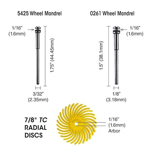 Dedeco Sunburst قرص ذو شعيرات نصف قطرية - قرص TC 7/8 بوصة - أبيض 90 حبيبة خشنة - قرص تلميع سطح كربيد السيليكون - 48 عبوة in Saudi Arabia