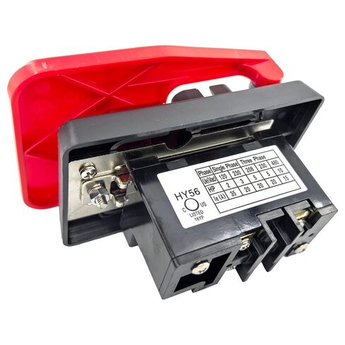 HY56 Universal 120V/230V Single-Phase Emergency Stop Switch for Woodworking Machinery & Industrial Equipment - 2-Pole Electromagnetic Motor Control (Compatible with KEDU HY56 Model) in Saudi Arabia