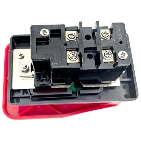 HY56 Universal 120V/230V Single-Phase Emergency Stop Switch for Woodworking Machinery & Industrial Equipment - 2-Pole Electromagnetic Motor Control (Compatible with KEDU HY56 Model) in Saudi Arabia