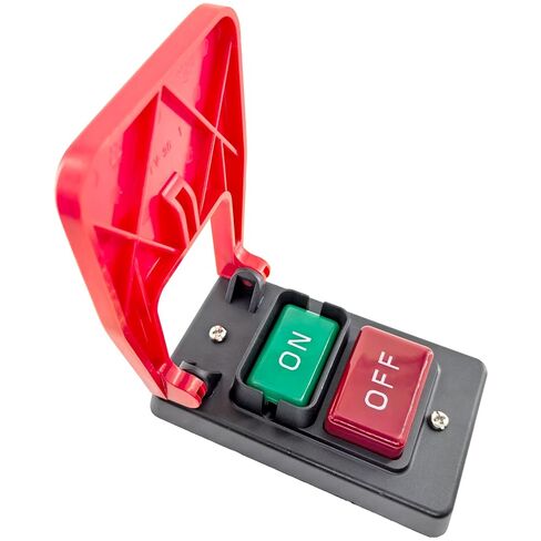 HY56 Universal 120V/230V Single-Phase Emergency Stop Switch for Woodworking Machinery & Industrial Equipment - 2-Pole Electromagnetic Motor Control (Compatible with KEDU HY56 Model) in Saudi Arabia