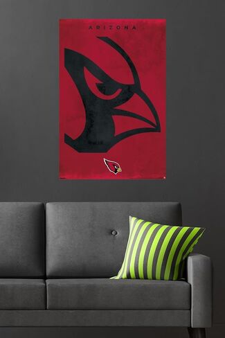 NFL Arizona Cardinals - Logo 25 Wall Poster, 34L" x 22.4W", Unframed Version in Saudi Arabia