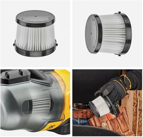 2PCS Filter ，Compatible for DEWALT ， DCV501H ，2PCS Filter Element Cordless Handheld Vacuum Cleaner with Washable Replace The Vacuum Cleaner Filter in Kuwait