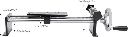 Black,Force Gauge Stand, 1000N/100kg Horizontal Spiral Type Manual Test Stand Manual Tension Push Pull Test Stand w/Adjustable Clamp in Kuwait