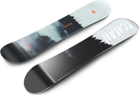 XCMAN Freeride Snowboard Beginner All Mountain,The Best All-Terrain, Dual-Directional, Hybrid Snowboard for All Levels ‌Cloudy Forest in Saudi Arabia