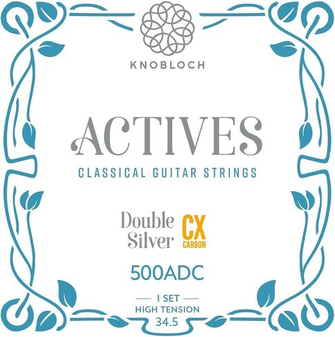 سلاسل Knobloch 500ADC - Actives Double Silver CX Carbon عالي التوتر 34.5 in Kuwait