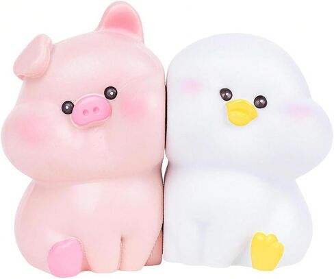 Cute Couple Car Dashboard Decorations Resin Animals Doll Figurines Love Together with Magnetic Face for Auto Interior Home Office Decor Accessories (Dog&Cat) in Kuwait