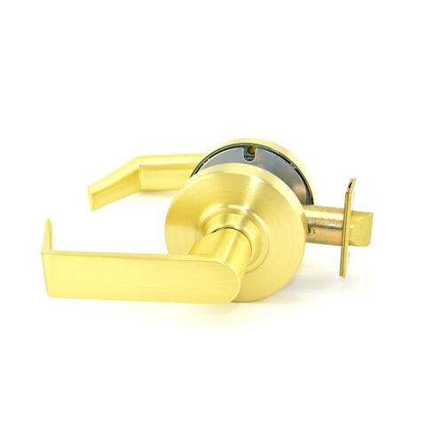 Schlage commercial ND10RHO606 ND Series Grade 1 Cylindrical Lock, Passage Function, Rhodes Lever Design, Satin Brass Finish in Saudi Arabia
