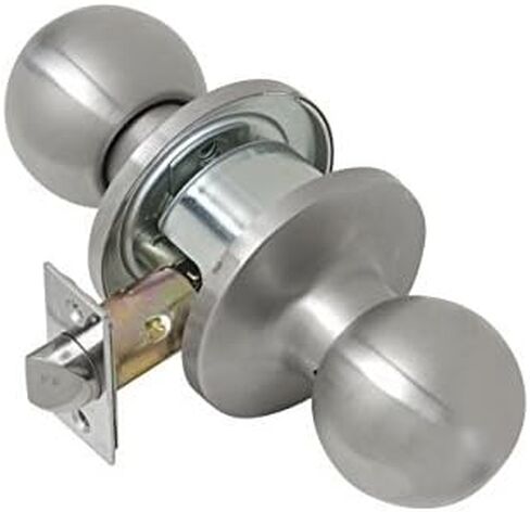 Tell Empire Satin Stainless Steel Stainless Steel Passage Lockset ANSI Grade 2 1-3/4 in. in Saudi Arabia