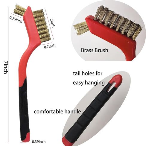 مجموعة 6 قطع من فرش تنظيف الأسلاك النحاسية، فرش تلميع مضادة للكهرباء الساكنة وغير قابلة للخدش للأسطح الحساسة in Kuwait