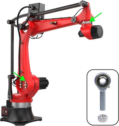 2 حزمة POSB6 3/8 بوصة قضيب ينتهي لمحامل السيارات الثقيلة محامل كروية 3/8-24 ذكر اليد اليمنى هايم المفاصل لتوجيه أدوات إصلاح السيارات in Kuwait