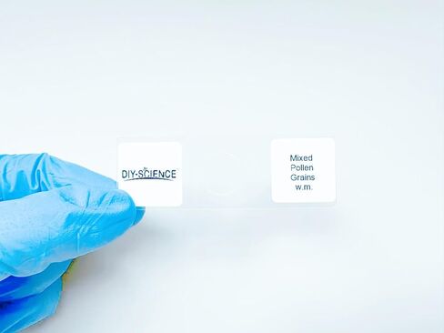 Mixed Pollen Grains Microscope Slides, 5 Pack Pollen Slides to Learn About Grains Plant Reproduction, Pollen Structure in Kuwait