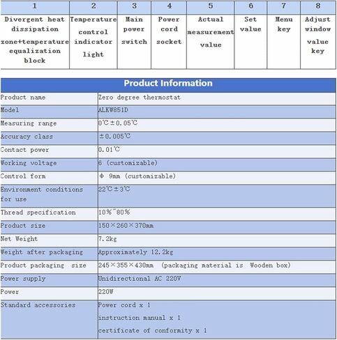 Arionyx Zero Degree Thermostat ALKW851D, Temperature Calibration in Kuwait