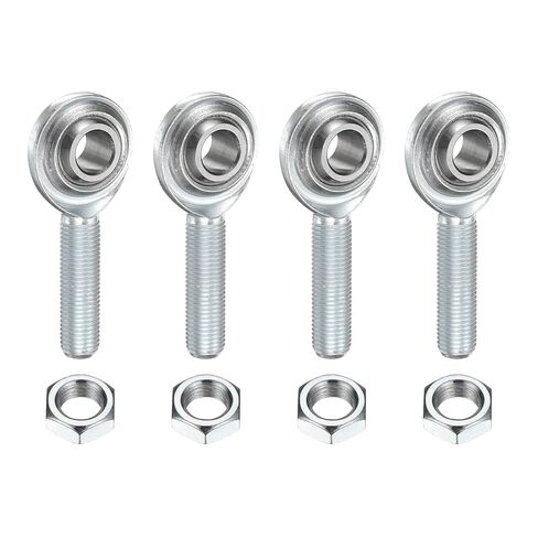 uxcell 4 Pcs CM6 Rod End Bearing 3/8" Bore, 3/8-24 UNF Right Hand Male Thread, 1045 Steel Rod Ends Joint with Jam Nut in Saudi Arabia