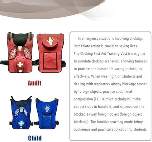 Training Vest with patting for Suffocation Disorders - Heimlich Practical Training Model, Children in Saudi Arabia